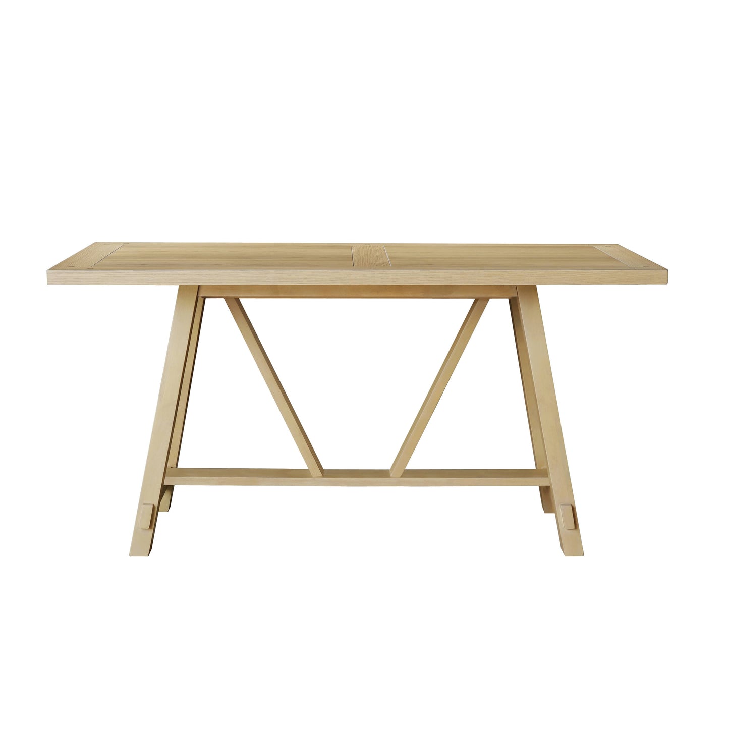 Trestle Style Dining Table - White Oak