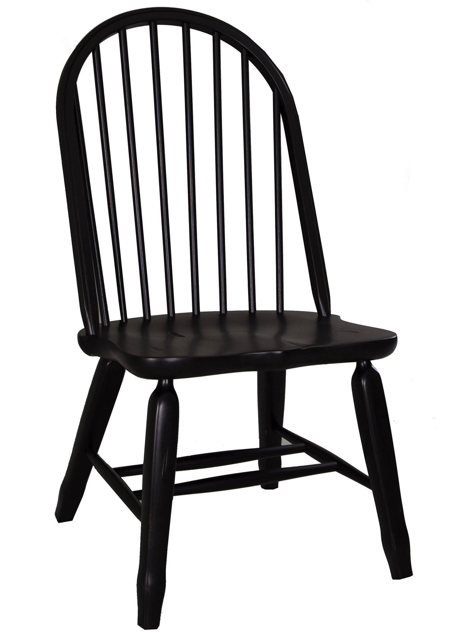 Treasures Bow Back Side Chair In Black