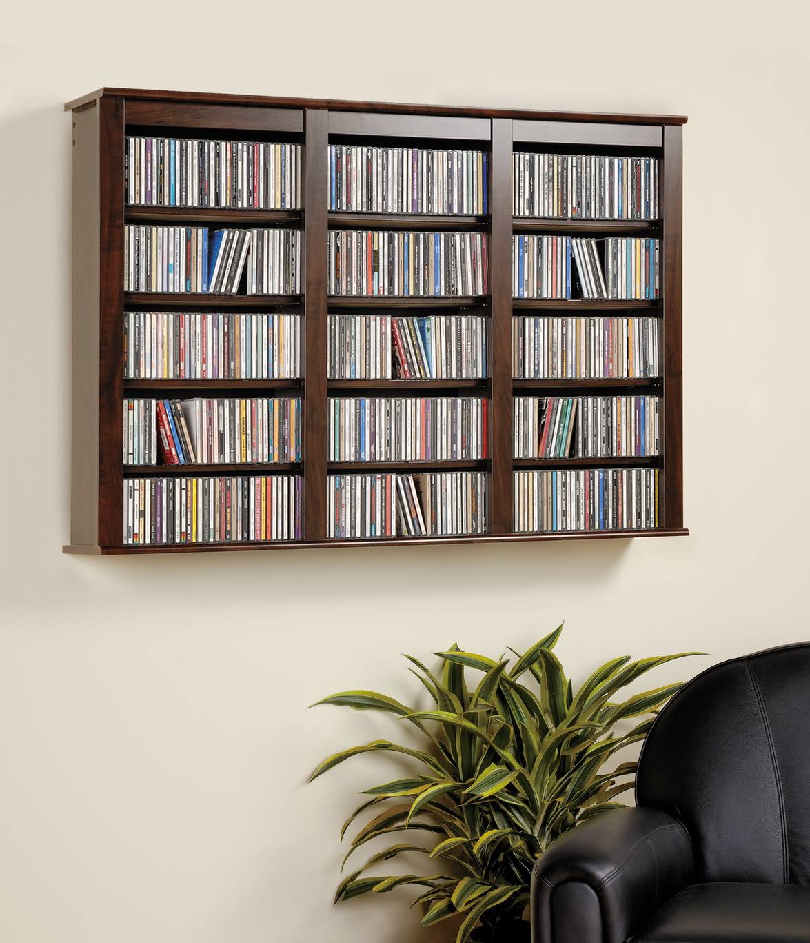 Triple Wall Mounted Storage, Espresso