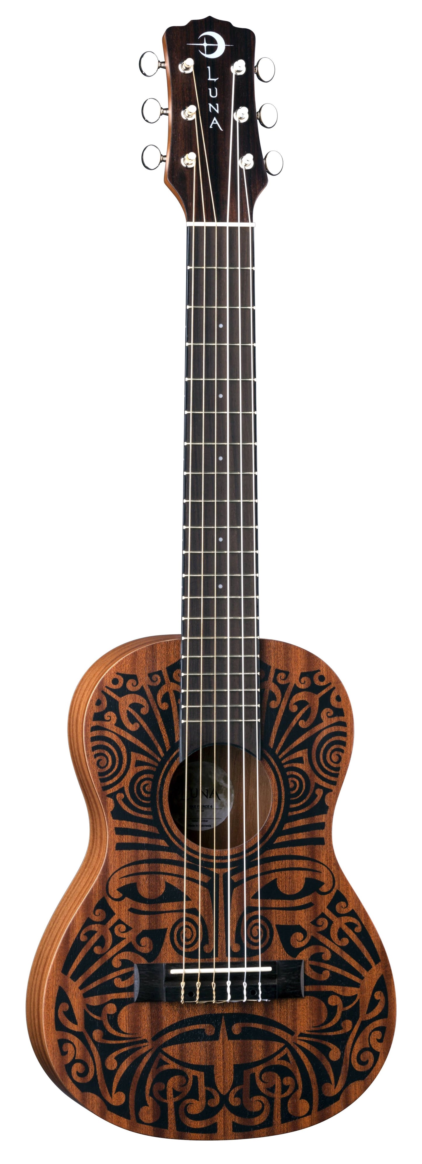 Tribal 6 String Mahogany Ukulele