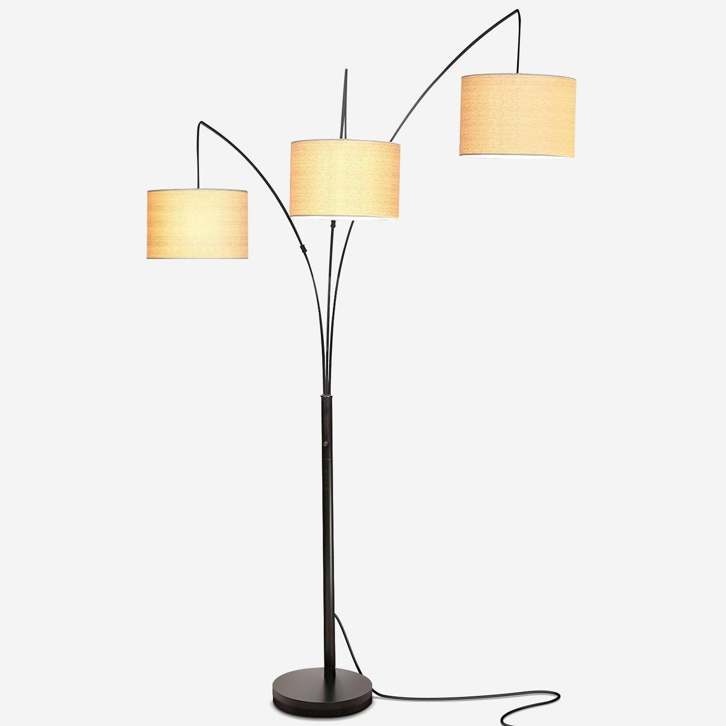 Trilage Led Floor Lamp Black