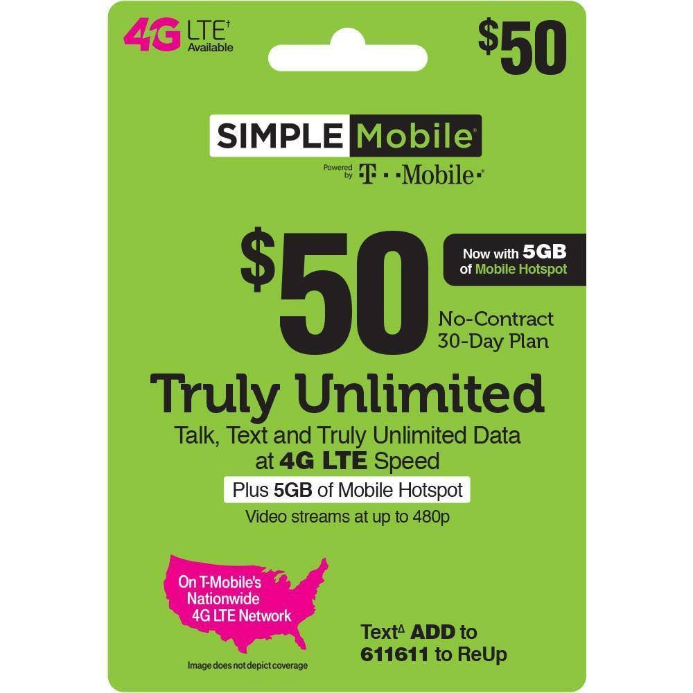 Truly Unlimited Plan Plus 5gb Hotspot