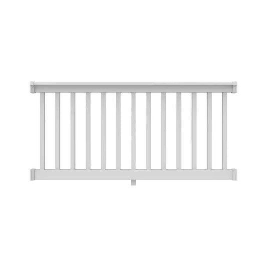 T-Rail 6 Ft. X 36 In. (Actual Size: 1967/3/4 L X 1933/1/4 In. H) Vinyl Railing Level Kit 73045782