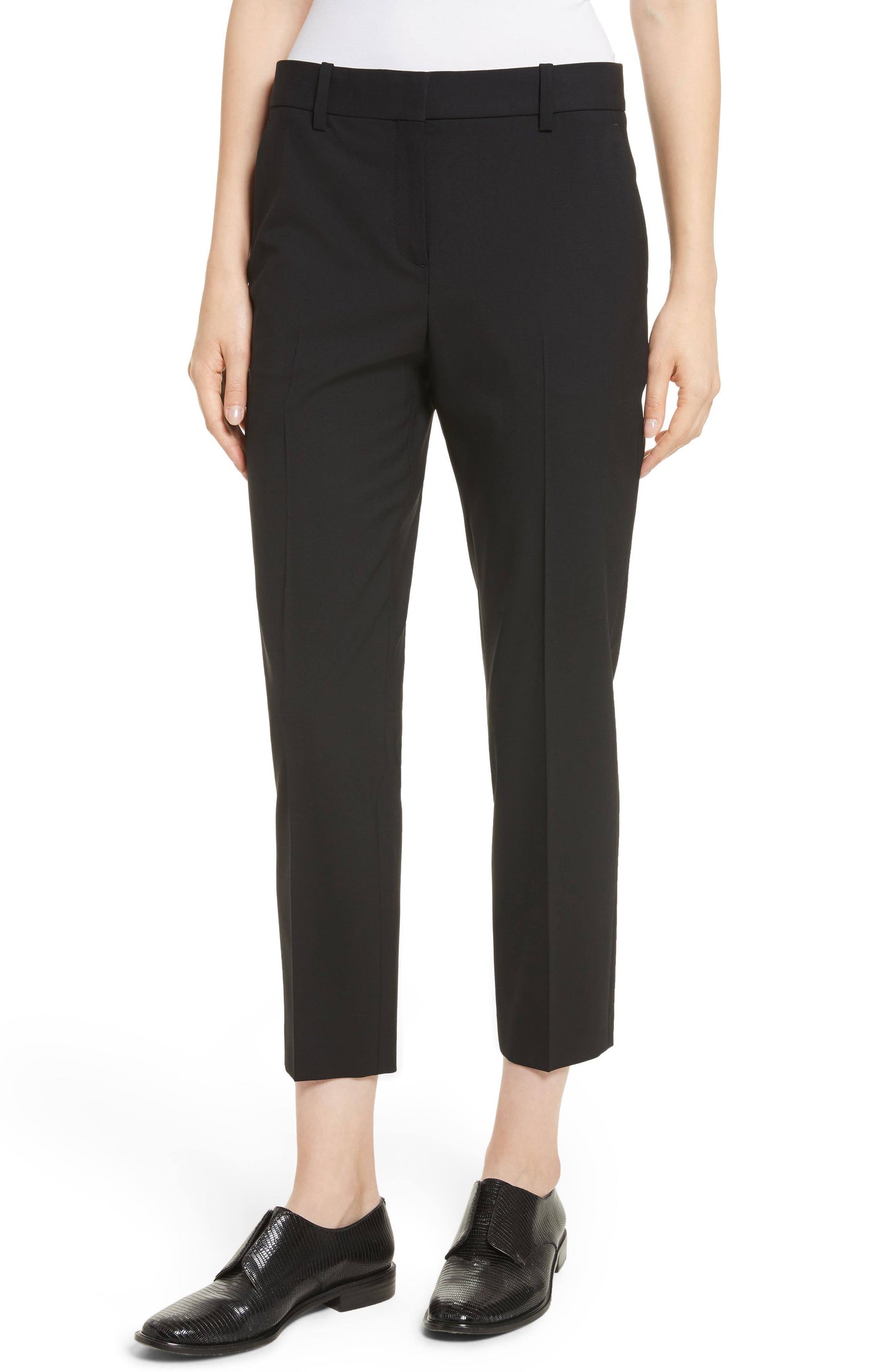 Treeca Pant In Good Wool - Black - 8